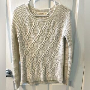 Sweater. Medium 8-10. Off-White with some gold.